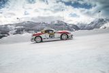 Předváděcí jízda vozu Porsche 718 Cayman GT4 Rallye na sněhu a ledu