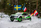 Švédská rallye: jezdec ŠKODA Motorsport Kalle Rovanperä je zpět na druhém místě ve WRC 2 Pro