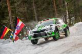 Švédská rallye: jezdec ŠKODA Motorsport Kalle Rovanperä je zpět na druhém místě ve WRC 2 Pro