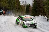 Švédská rallye: jezdec ŠKODA Motorsport Kalle Rovanperä je zpět na druhém místě ve WRC 2 Pro