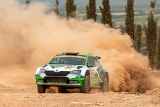 Italská rallye na Sardinii: Piloti ŠKODA Rovanperä a Kopecký na prvních dvou místech ve WRC 2 Pro
