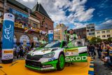 Posádka týmu ŠKODA Motorsport Kopecký/Dresler vítězí ve Zlíně a popáté v řadě získává mistrovský titul