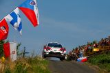 Toyota Yaris WRC kompletně obsadila stupně vítězů na Německé rallye