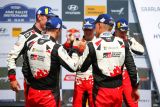 Toyota Yaris WRC kompletně obsadila stupně vítězů na Německé rallye
