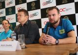 Martin Doubek na tiskové konferenci, kde autodrom oznámil novinku příští sezony