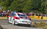 Předváděcí jízda vozu Porsche 718 Cayman GT4 Rallye na sněhu a ledu