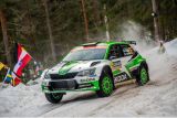 Švédská rallye: jezdec ŠKODA Motorsport Kalle Rovanperä je zpět na druhém místě ve WRC 2 Pro