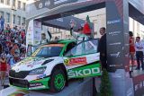 Portugalská rallye: Jan Kopecký vede s novým vozem ŠKODA FABIA R5 evo v kategorii WRC 2 Pro