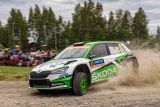 Finská rallye: Kalle Rovanperä s vozem ŠKODA FABIA R5 evo vyhrál v domácí soutěži ve WRC 2 Pro