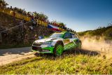 Německá rallye: Rovanperä a Kopecký drží první dvě místa pro tým ŠKODA v kategorii WRC 2 Pro