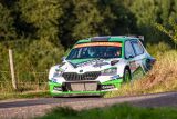Německá rallye: Rovanperä a Kopecký drží první dvě místa pro tým ŠKODA v kategorii WRC 2 Pro