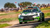 Německá rallye: Rovanperä a Kopecký drží první dvě místa pro tým ŠKODA v kategorii WRC 2 Pro