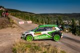 Německá rallye: Rovanperä a Kopecký drží první dvě místa pro tým ŠKODA v kategorii WRC 2 Pro