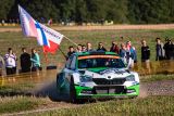 Německá rallye: Jan Kopecký a Pavel Dresler převzali vedení pro značku ŠKODA ve WRC 2 Pro
