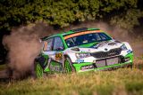 Německá rallye: Jan Kopecký a Pavel Dresler převzali vedení pro značku ŠKODA ve WRC 2 Pro