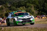 Německá rallye: Jan Kopecký a Pavel Dresler převzali vedení pro značku ŠKODA ve WRC 2 Pro