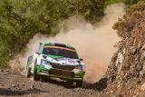Turecká rallye: Jezdec ŠKODA Jan Kopecký vede v kategorii WRC 2 Pro, Kalle Rovanperä musel odstoupit, ale na trať se v sobotu vrátí