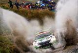 Mise splněna: tovární posádka ŠKODA Kalle Rovanperä a Jonne Halttunen vybojovala na Britské rallye ve Walesu mistrovské tituly ve WRC 2 Pro