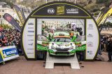 Mise splněna: tovární posádka ŠKODA Kalle Rovanperä a Jonne Halttunen vybojovala na Britské rallye ve Walesu mistrovské tituly ve WRC 2 Pro